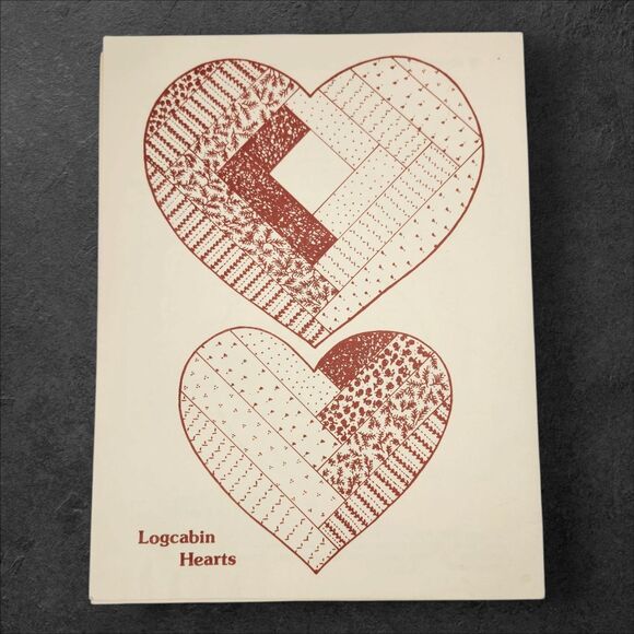 Vintage 1980 Country Hearts Pattern Susan’s Studio Signed by Designer Cottage - Picture 4 of 7